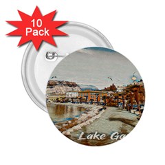 Birds And People On Lake Garda 2 25  Buttons (10 Pack)  by ConteMonfrey