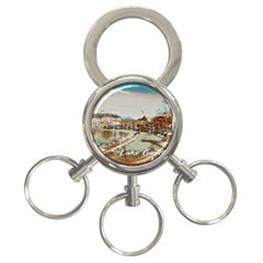 Birds And People On Lake Garda 3-ring Key Chain by ConteMonfrey