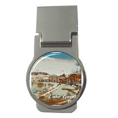 Birds And People On Lake Garda Money Clips (round)  by ConteMonfrey