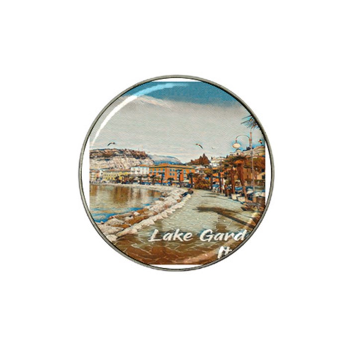 Birds And People On Lake Garda Hat Clip Ball Marker