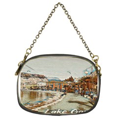 Birds And People On Lake Garda Chain Purse (one Side) by ConteMonfrey