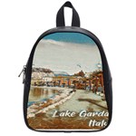 Birds And People On Lake Garda School Bag (Small) Front