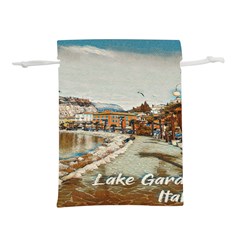 Birds And People On Lake Garda Lightweight Drawstring Pouch (l) by ConteMonfrey