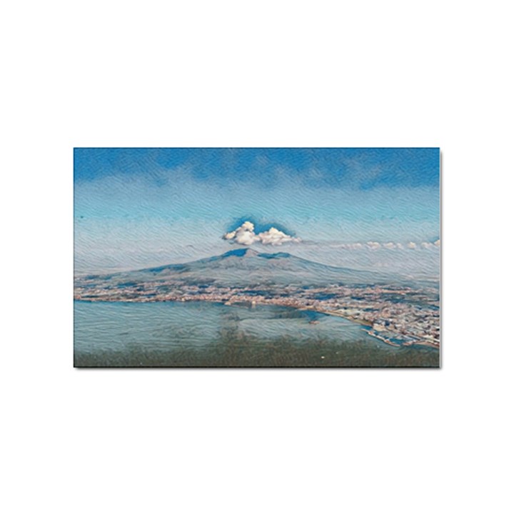 Napoli - Vesuvio Sticker Rectangular (100 pack)