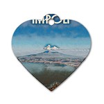 Napoli - Vesuvio Dog Tag Heart (Two Sides) Front