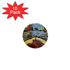 Gondola View   1  Mini Buttons (10 Pack)  by ConteMonfrey