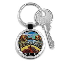 Gondola View   Key Chain (round) by ConteMonfrey