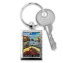 Gondola View   Key Chain (rectangle) by ConteMonfrey