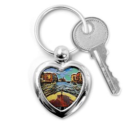 Gondola View   Key Chain (heart) by ConteMonfrey