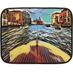 Gondola View   One Side Fleece Blanket (mini) by ConteMonfrey