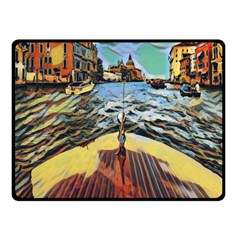 Gondola View   One Side Fleece Blanket (small) by ConteMonfrey