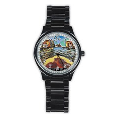 Gondola View   Stainless Steel Round Watch by ConteMonfrey