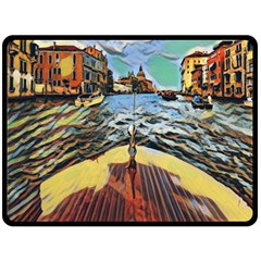 Gondola View   Fleece Blanket (large) by ConteMonfrey