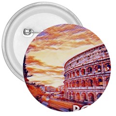 Rome Colosseo, Italy 3  Buttons by ConteMonfrey