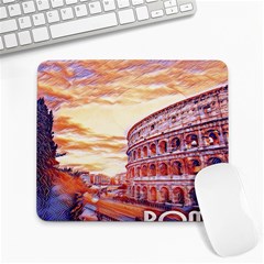 Rome Colosseo, Italy Large Mousepad by ConteMonfrey