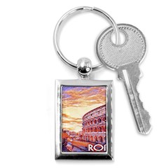 Rome Colosseo, Italy Key Chain (rectangle) by ConteMonfrey