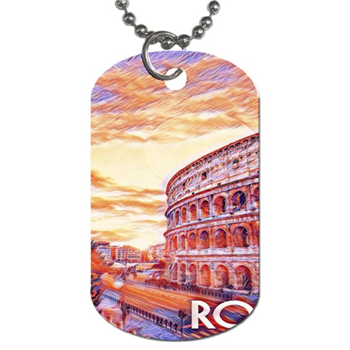 Rome Colosseo, Italy Dog Tag (One Side)