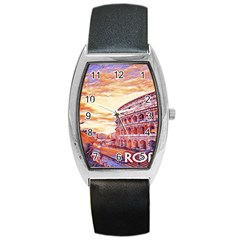 Rome Colosseo, Italy Barrel Style Metal Watch by ConteMonfrey