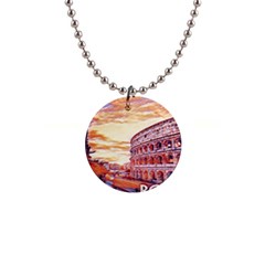 Rome Colosseo, Italy 1  Button Necklace by ConteMonfrey