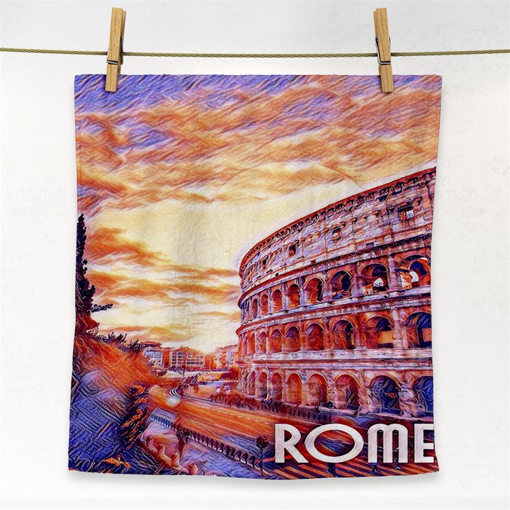 Rome Colosseo, Italy Face Towel