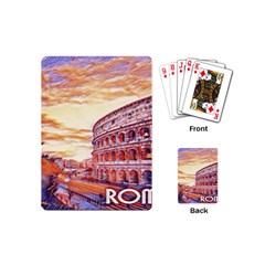 Rome Colosseo, Italy Playing Cards Single Design (mini) by ConteMonfrey