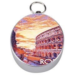 Rome Colosseo, Italy Silver Compasses by ConteMonfrey