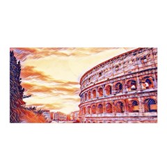 Rome Colosseo, Italy Satin Wrap 35  X 70  by ConteMonfrey