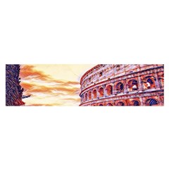 Rome Colosseo, Italy Oblong Satin Scarf (16  X 60 ) by ConteMonfrey