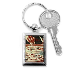 Naples Pizza On The Making Key Chain (rectangle) by ConteMonfrey