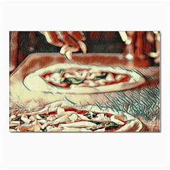 Naples Pizza On The Making Postcard 4 x 6  (pkg Of 10) by ConteMonfrey