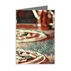 Naples Pizza On The Making Mini Greeting Card by ConteMonfrey