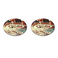 Naples Pizza On The Making Cufflinks (oval) by ConteMonfrey