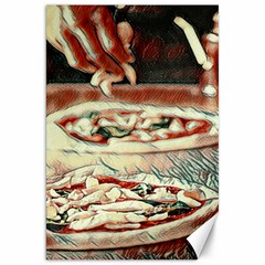 Naples Pizza On The Making Canvas 20  X 30  by ConteMonfrey