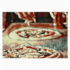 Naples Pizza On The Making Large Glasses Cloth (2 Sides) by ConteMonfrey