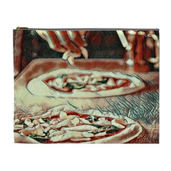 Naples Pizza On The Making Cosmetic Bag (xl) by ConteMonfrey