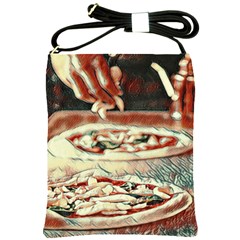 Naples Pizza On The Making Shoulder Sling Bag by ConteMonfrey