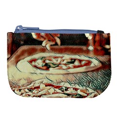 Naples Pizza On The Making Large Coin Purse by ConteMonfrey