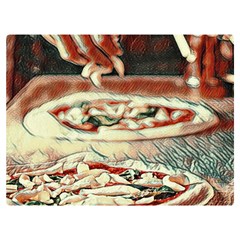 Naples Pizza On The Making Premium Plush Fleece Blanket (extra Small) by ConteMonfrey