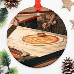 Let`s Make Pizza Ornament (round) by ConteMonfrey