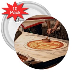 Let`s Make Pizza 3  Buttons (10 Pack)  by ConteMonfrey