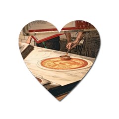 Let`s Make Pizza Heart Magnet by ConteMonfrey