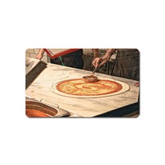 Let`s Make Pizza Magnet (name Card) by ConteMonfrey