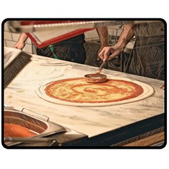 Let`s Make Pizza One Side Fleece Blanket (medium) by ConteMonfrey