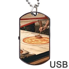 Let`s Make Pizza Dog Tag Usb Flash (one Side) by ConteMonfrey