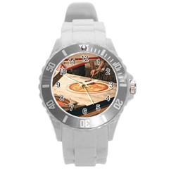 Let`s Make Pizza Round Plastic Sport Watch (l) by ConteMonfrey