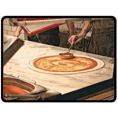 Let`s Make Pizza Fleece Blanket (large) by ConteMonfrey