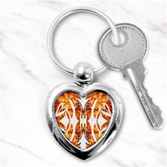 Dragon Symmetry I Key Chain (heart) by kaleidomarblingart