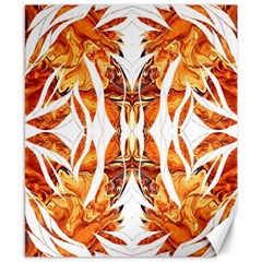 Dragon Symmetry I Canvas 8  X 10  by kaleidomarblingart