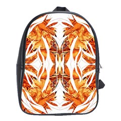 Dragon Symmetry I School Bag (large) by kaleidomarblingart