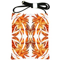 Dragon Symmetry I Shoulder Sling Bag by kaleidomarblingart